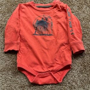 Carhartt Long Sleeve Bodysuit with Deer Graphic